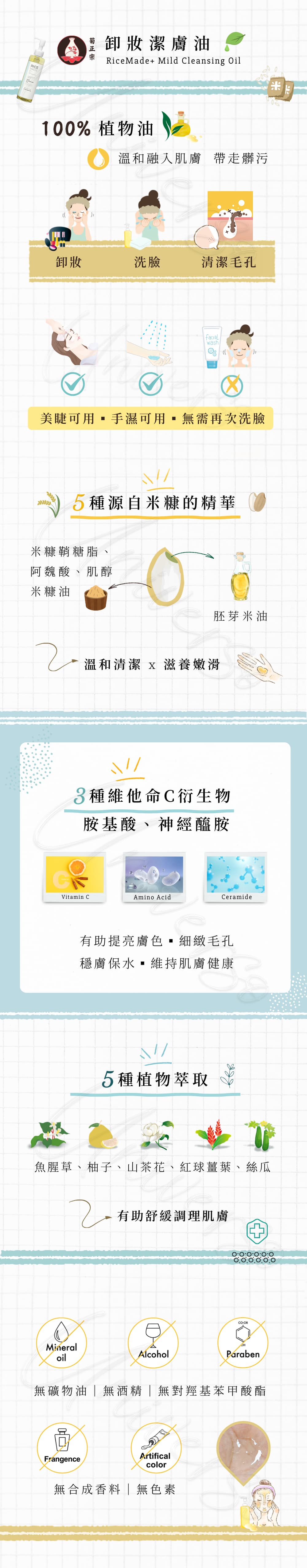 日本菊正宗卸妝潔膚油Kikumasamune-RiceMade+Mild-Cleansing-Oil-universomart宇碩協銷有限公司版權所有