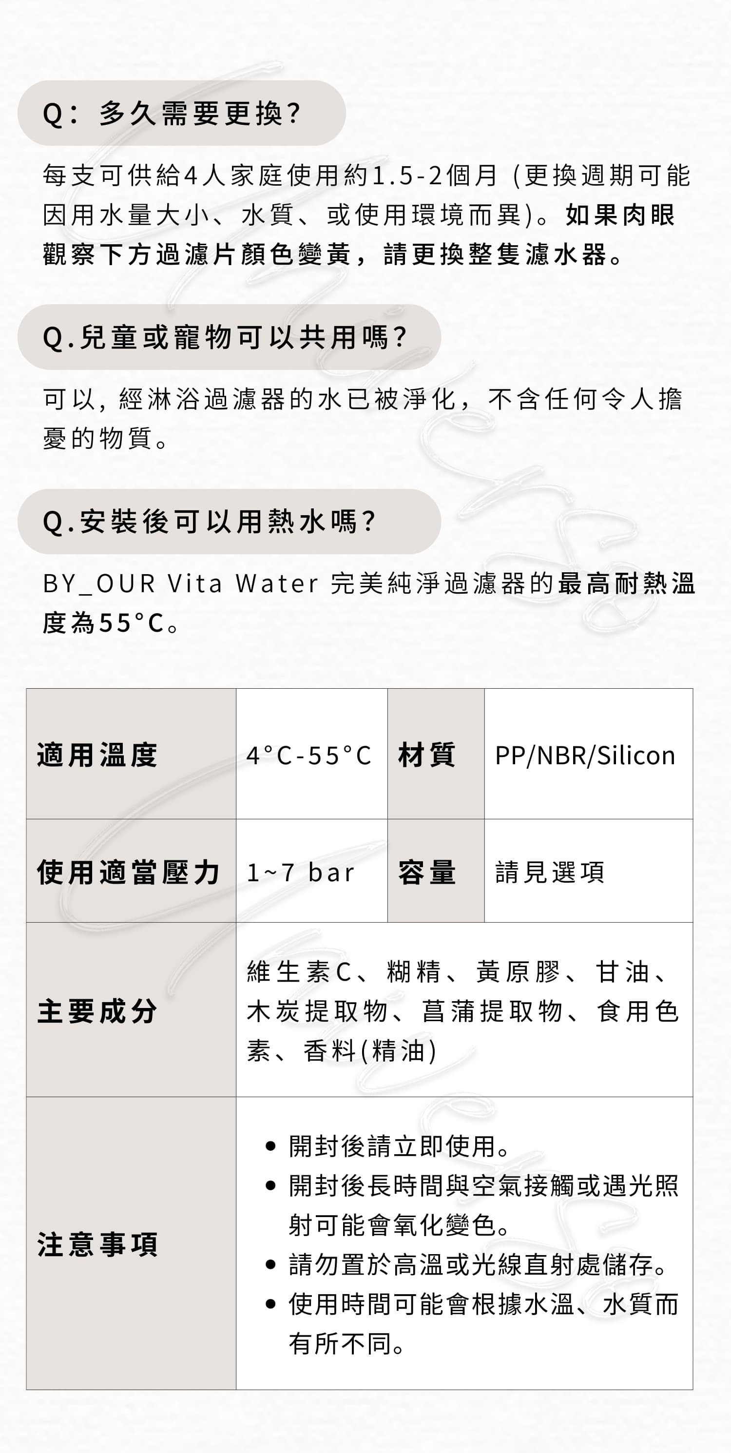 成分Ingredients-byour完美純淨過濾器-VITA-WATER-SHOWER-FILTER-universomart宇碩協銷版權所有
