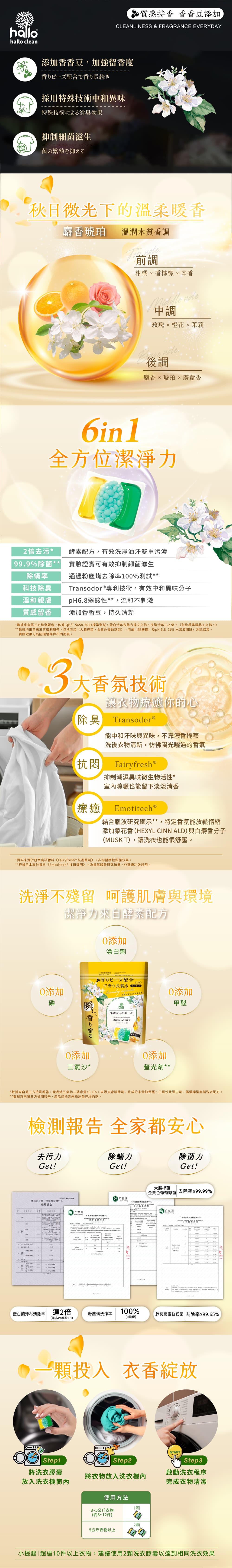 1WEB_universomart宇碩協銷有限公司版權所有_Hallo_clean_3D去汙留香洗衣膠囊_Laundry_Capsule